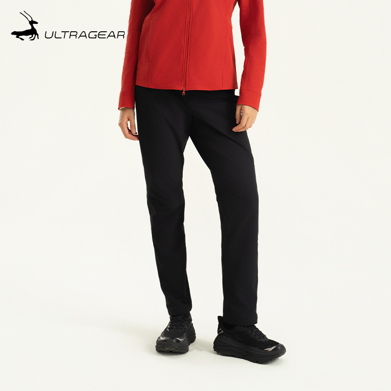 优极 男女款薄绒修身软壳长裤