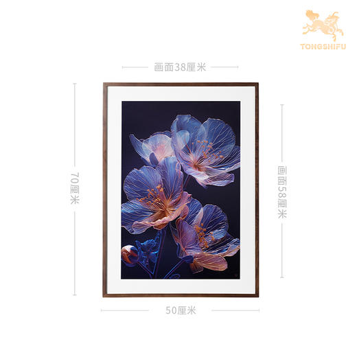 铜师傅 手工錾刻 铜雕画 花卉系列 客厅玄关沙发背景墙装饰画 商品图9