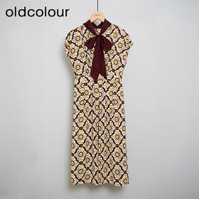 oldcolour欧珂夏季设计感时尚气质高级无袖连衣裙女DN23104084