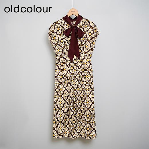 oldcolour欧珂夏季设计感时尚气质高级无袖连衣裙女DN23104084 商品图0