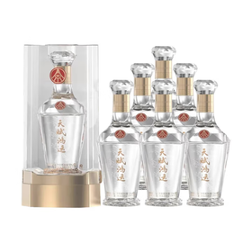 【口粮好酒】五粮液 绿豆竹荪酒 天赋鸿运 钻石款 52度 500ml*6瓶整箱