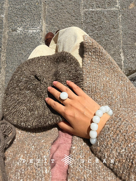 PETIT SCHAN小闪 CLO#953 Bumper Harvest 五谷丰登 骆驼绒牦牛绒手纺纱纯手编针织外套 商品图4