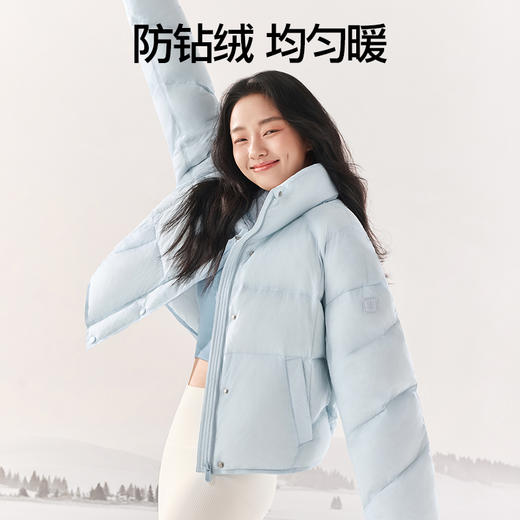 SIINSIIN短款泡芙羽绒服女士冬季保暖加厚时尚立领云朵面包服外套 商品图2