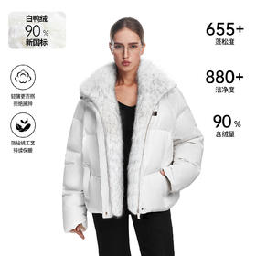 FDR官方店 可拆卸毛领座山雕外套男2025巨好看的羽绒服女款冬季