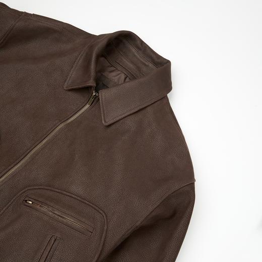 ROMI STUDIO“封蜡皮衣”进口牛皮革重洗水复古皮外套 RWCWWG6090 商品图2