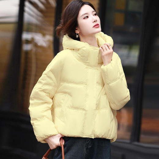 巨好看的羽绒服新款冬季面包服，小个子短款时尚保暖羽绒外套HR-LYSX25609 商品图1