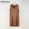 oldcolour欧珂春秋季缎面简约宽松日常无袖套头衫女HO14014432 商品缩略图2