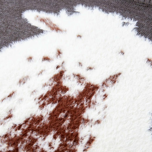 NPC潮牌【至臻羊毛胶囊】丝光澳毛绒嵌花圆领套头毛衣男NP5ASW04 商品图2