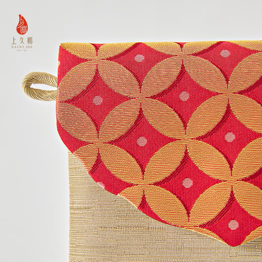 【上久楷 X 恭王府】宋锦手机包 金钱纹 红色 XB3B085205003 商品图7