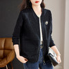 休闲大码棒球服外套女春季2026新款中年妈妈黑色夹克女士上衣薄款 商品缩略图1