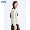 NUTS那时商场同款纯色设计感V领时尚长袖毛织套头衫女5490515A1 商品缩略图1