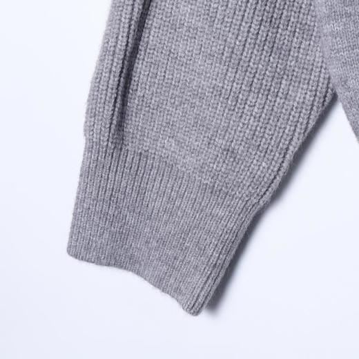 72625SDSA男士秋冬新款痞帅男装潮牌美式人物字母设计拉链立领毛衣百搭 商品图4