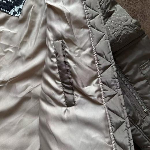 D110418男士迷彩绗缝飞行员外套棉服刺绣佛头海鸥 商品图4