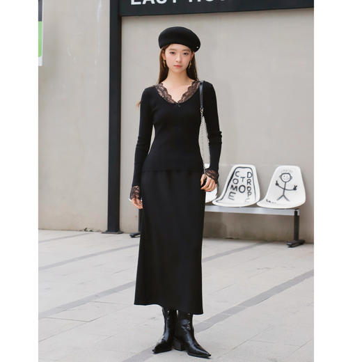 直筒松紧高腰半裙-纪念日百货门店同款167101241 商品图1