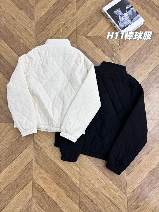 D110428轻暖羊毛夹层保暖棒球服女士夹克外套 商品图1