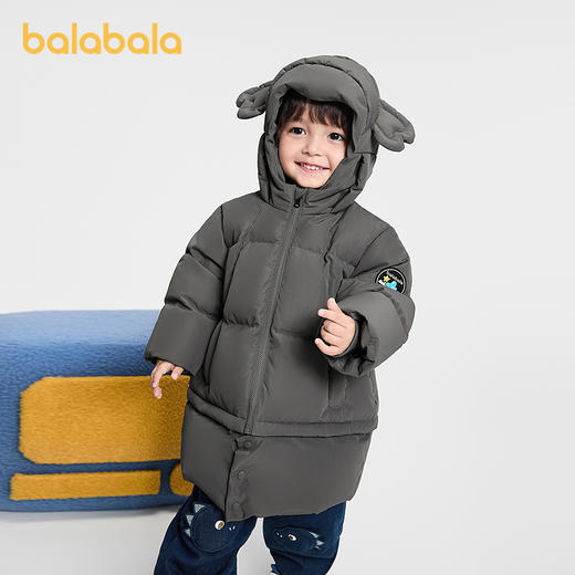【商场同款】巴拉巴拉男童羽绒服加厚保暖冬装2025新款连帽外套潮 商品图2
