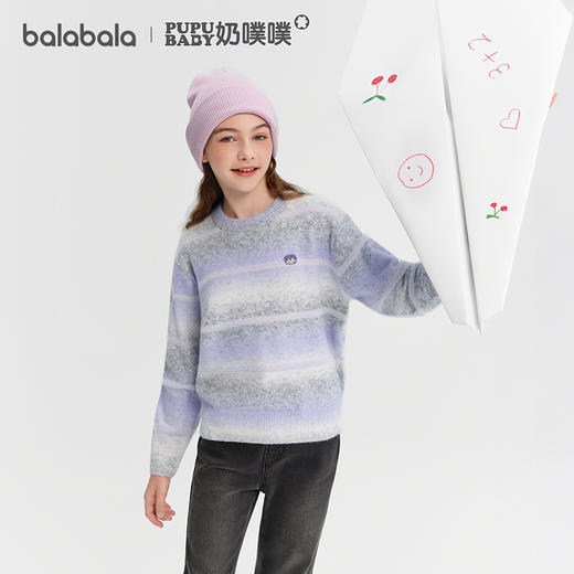 【奶噗噗IP】巴拉巴拉童装儿童毛衣女童2025冬新款针织衫 商品图0