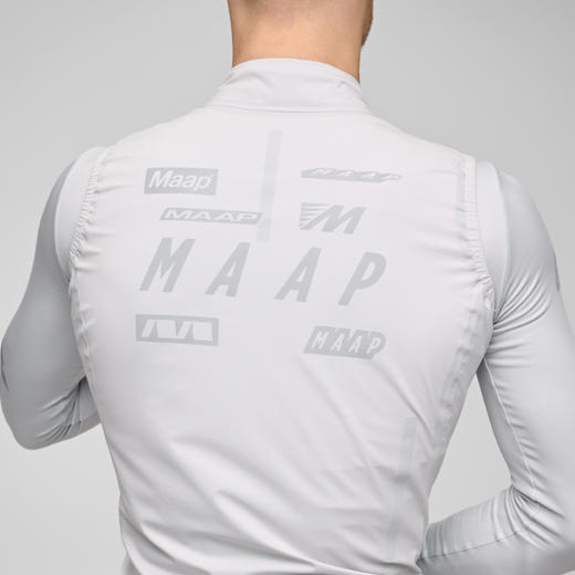 MAAP 男士 Drome 系列 防风防雨骑行马甲 冰雾灰 商品图2