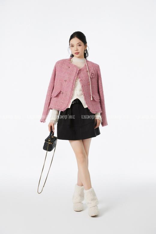 【门店同款】ENJOY冬季“暖冬软糖”干枯玫瑰小香外套 167595894 商品图4