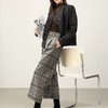 「高货xg」全新升级【铂金会员183/天猫239/差价56】(92748)洛诗琳毛呢格子阔腿裤2025秋冬高腰垂感显瘦九分直筒裤 商品缩略图0