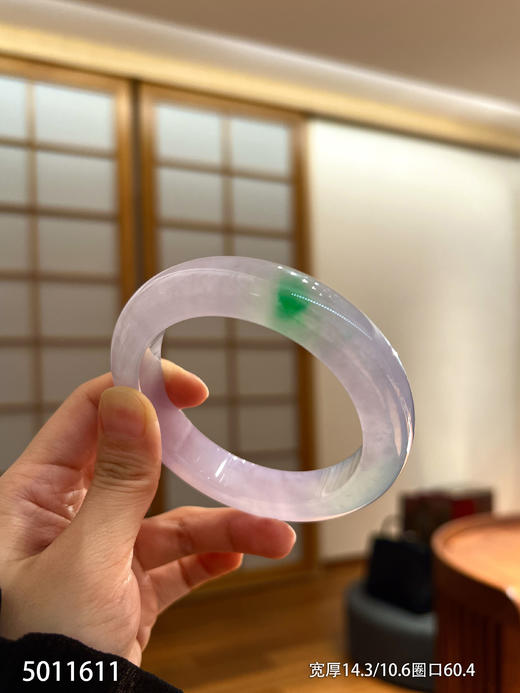 高冰种春带彩手镯【5011611】圈口60.4。具体价格微信咨询 商品图2