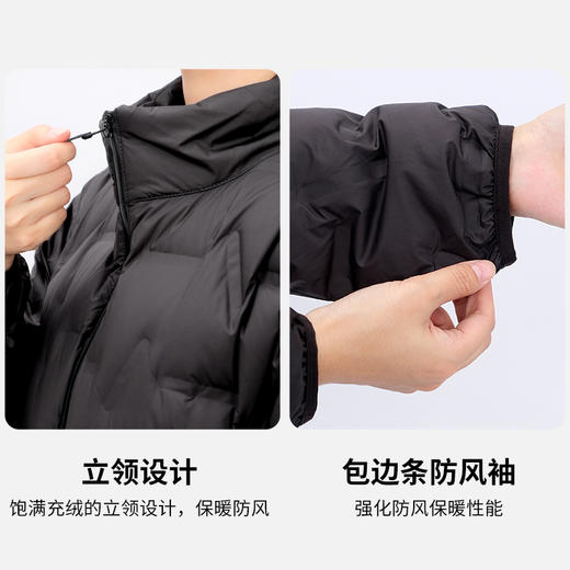 贝佳人2025年轻薄羽绒服女短款秋冬季轻便修身百搭圆领保暖外套 BW582507 商品图4