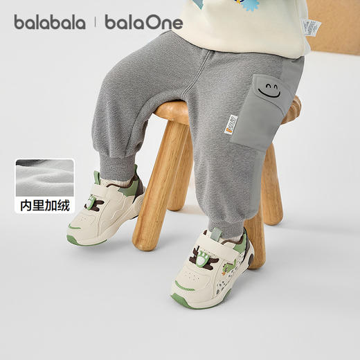 巴拉巴拉balaOne儿童长裤男童女童工装裤加绒2025新款冬季休闲裤 商品图0
