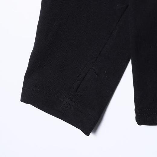 T4994SDSA秋冬新款痞帅男装简约手绘花卉字母印花半高领长袖T恤百搭潮 商品图4