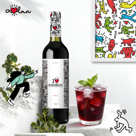 【新品】奥兰天天法国波尔多A.O.C.级干红葡萄酒14°750ml 送礼收藏款红酒 黑莓果酱 商品图2
