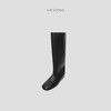 THESOONG|"摩登骑士靴"头层牛皮光滑质感百搭真皮大底中筒靴HWXZ8170 商品缩略图0