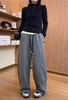 卫裤秋冬新款韩版休闲卫裤女小标宽松直筒阔腿裤慵懒潮 商品缩略图1