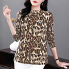 半高领打底衫女长袖2026年秋冬新款内搭豹纹女装上衣大码宽松T恤 商品缩略图0