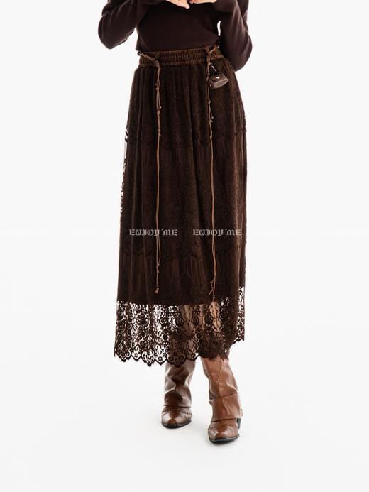 【门店同款】ENJOY冬季挂绳腰带蕾丝A字裙 167696855 商品图1