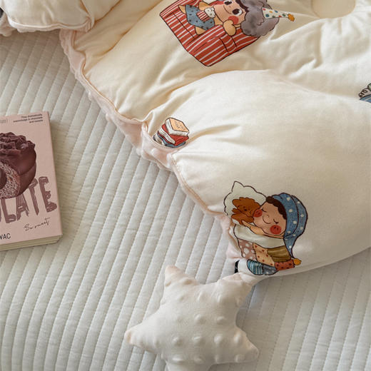 【品牌直发】加倍生活 A类针织棉豆豆绒大豆星星被 春秋被/冬被/加厚冬被 大豆纤维填充 可机洗 商品图7