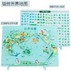 【开发大脑，宝贝轻松记住地理知识】磁性中国世界地图拼图拼版儿童益智玩具三合一地图女男孩积木画板亲子玩具 商品缩略图7