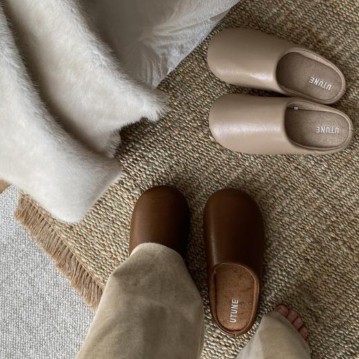 秋冬新款棉拖【优调穆勒皮拖】超有质感的优调“默皮踪”皮拖🧸 居家、办公、通勤、约会都能穿，敲舒服！ 商品图0