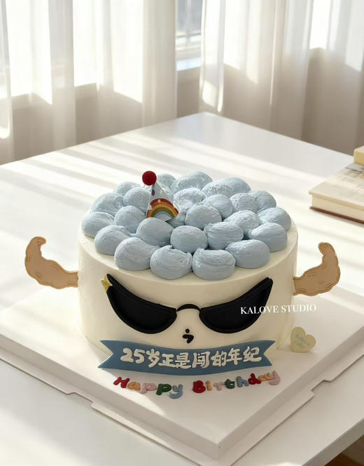 搞怪拽酷猛男男生蛋糕 商品图0