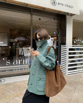 马思纯日本博主同款Barbour Noah 联名款夹克外套110411