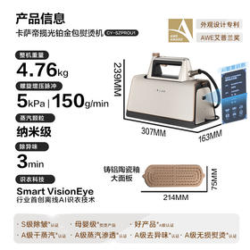卡萨帝揽光铂金包Pro挂烫机智能温控家用手持升级增压蒸汽熨烫机熨斗智能识衣护衣快速除皱CY-SZPROU1