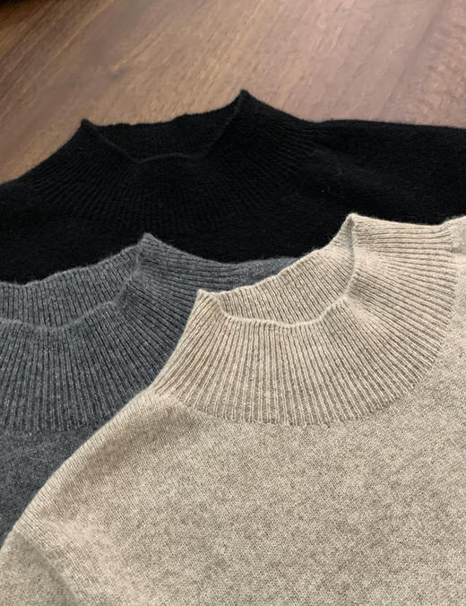 【高品质私服】【IC粗纺羊绒高领套头针织衫】色泽自然柔和，条干均匀，纹路清晰，绒面丰富G1126-CC【无标出货 介意慎拍】 商品图10