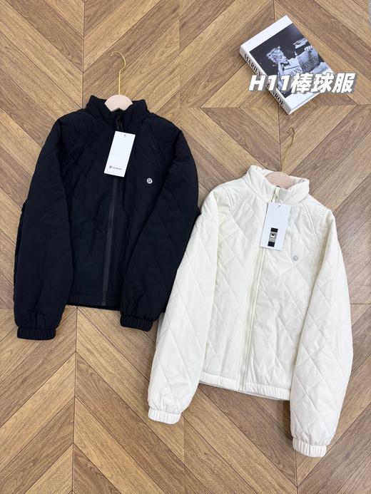 D110428轻暖羊毛夹层保暖棒球服女士夹克外套 商品图0