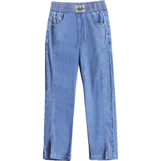 天丝牛仔裤女夏季薄款短裤2026年新款大码女士九分冰丝裤七分裤子 商品图4