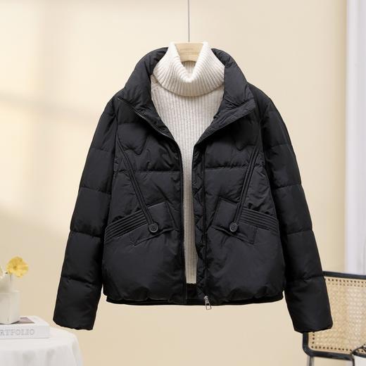 丁摩轻薄羽绒服女短款新款韩版时尚宽松白鸭绒小个子百搭AL8850 商品图2