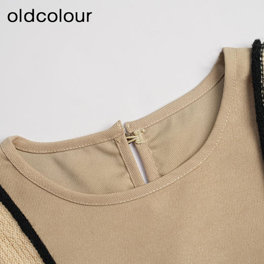 oldcolour秋冬季简约日常通勤长袖连衣裙两件套女GN41103915 商品图3