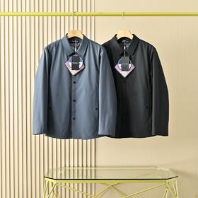 啊玛尼25ss冬季高端翻领商务休闲无痕鹅绒羽绒服外套