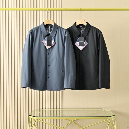 啊玛尼25ss冬季高端翻领商务休闲无痕鹅绒羽绒服外套 商品图0