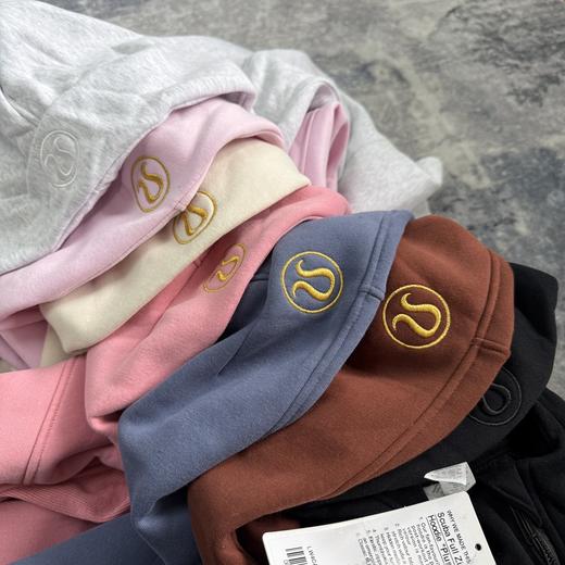 D110411女士超宽松款拉绒面料柔软亲肤拉链连帽衫外套 商品图1