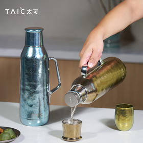 【TAIC 太可】臻享纯钛保温壶大容量旅行热水壶家用暖水瓶1600ml