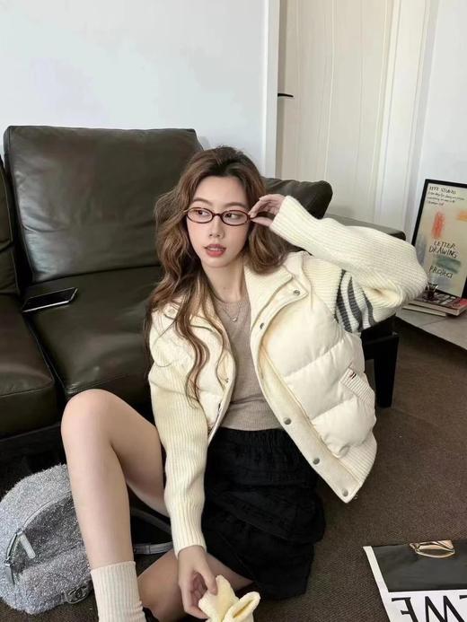 THOM BROWNE 翻领针织袖羽绒服（SS） 商品图7