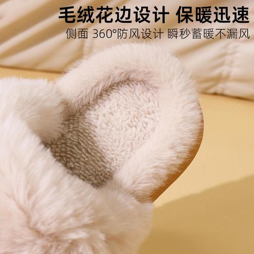 双十一【买一送一】【大毛口拖鞋】默认送同款其他请备注 经典无龄款居家防滑EVA底简约毛毛拖鞋 商品图3